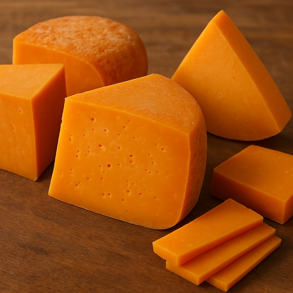 オレンジ色のチーズにはどんな種類がある？代表例と味の特徴
