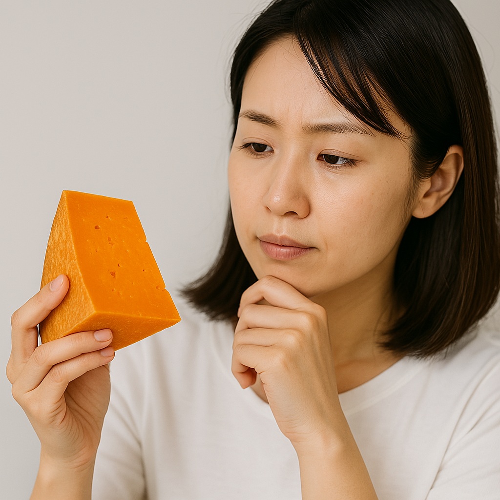 チーズのオレンジ色の種類と変色・カビの見分け方