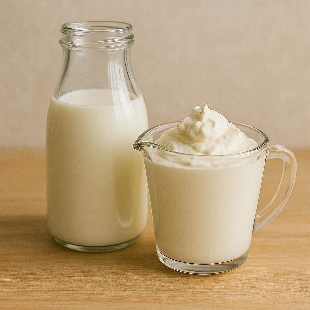 シュクメルリに合う牛乳と生クリームの使い方