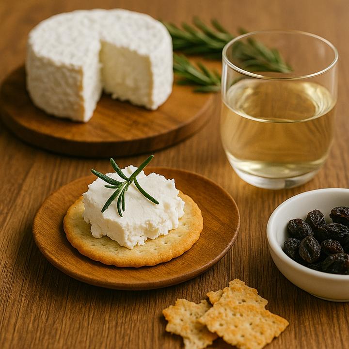 ワインやクラッカーと一緒に味わう