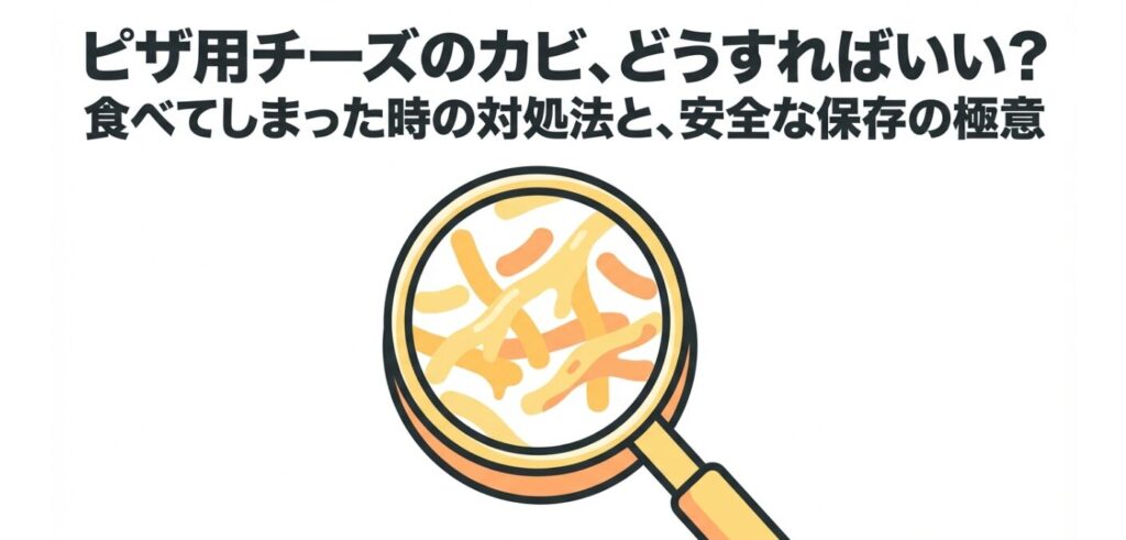 ピザ用チーズにカビが生えたら？食べてしまった時の対処法と危険性