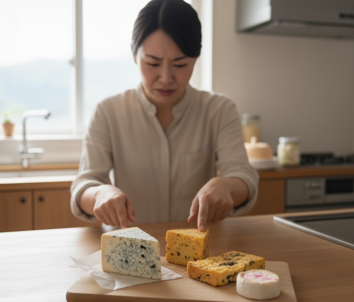 傷んだチーズを見分けるポイント