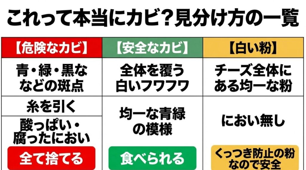 これってカビ？ピザ用チーズの異変を見分ける五感のヒント