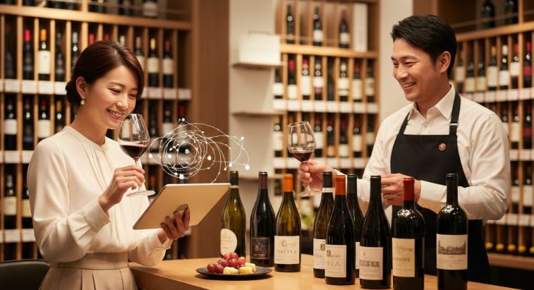 店舗でのワイン診断テイスティング